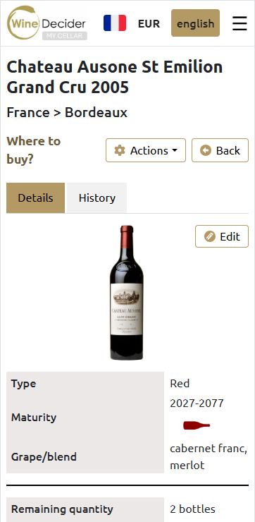 My cellar image
